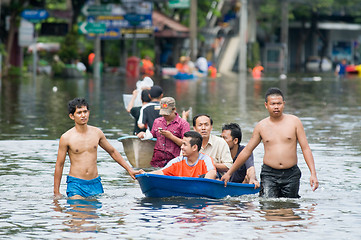 Image showing Monsoon flooding in Bangkok, October 2011