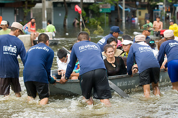 Image showing Monsoon flooding in Bangkok, October 2011