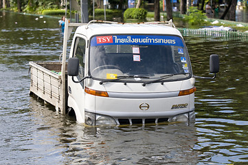 Image showing Monsoon flooding in Bangkok, October 2011