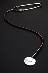 Image showing stethoscope on black
