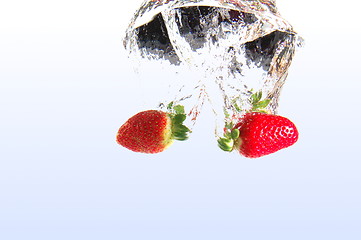 Image showing strawberry in water