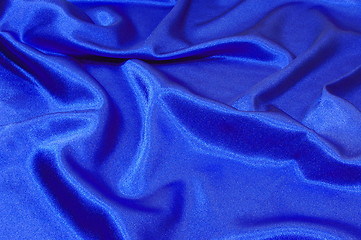 Image showing blue satin background