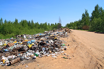 Image showing garbage pit