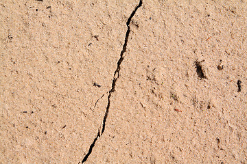 Image showing rift in sand