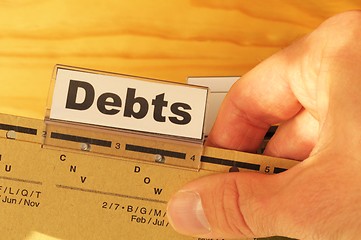 Image showing debt