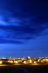 Image showing skyline at night