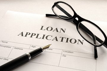 Image showing loan application