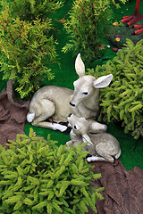 Image showing  deer toy in artificial wood