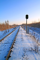 Image showing railway semaphore