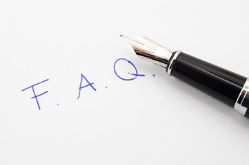 Image showing faq