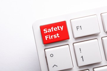 Image showing safety first