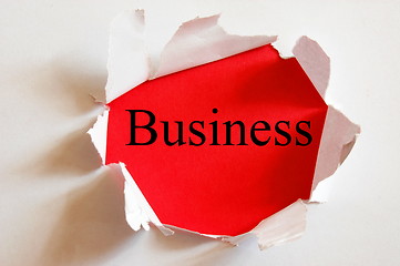 Image showing red business