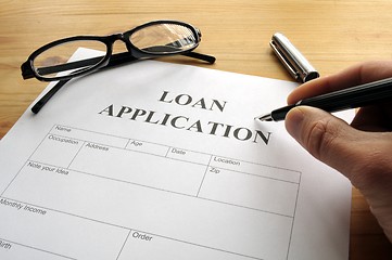 Image showing loan application