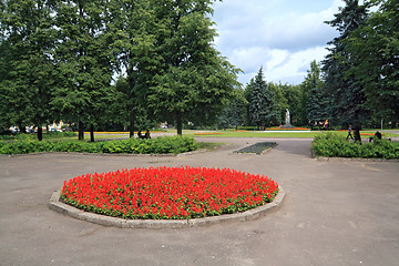 Image showing lawn in town park