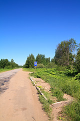 Image showing rural bus stop