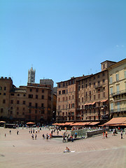 Image showing Sienna piazza vertical
