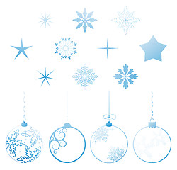 Image showing Vector collection Christmas design elements
