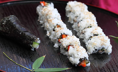 Image showing sushi california roll