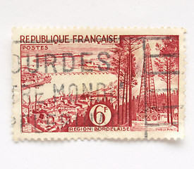 Image showing French stamp