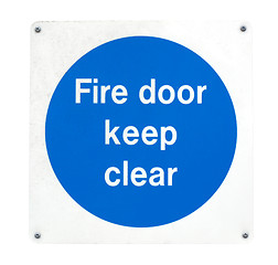 Image showing Fire door