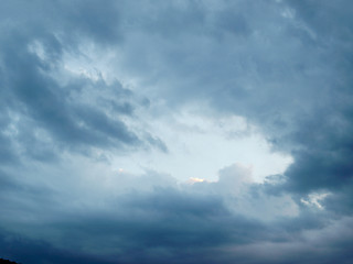 Image showing Stormy weather sky