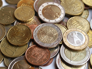 Image showing Euro coins