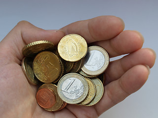 Image showing Euro coins