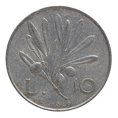 Image showing Italian coin