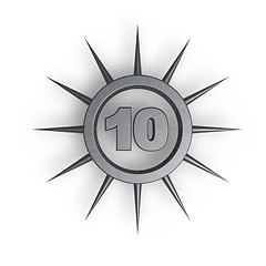 Image showing number ten