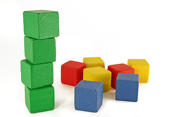 Image showing green blocks