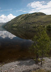 Image showing View on Siberian mountain  Lake