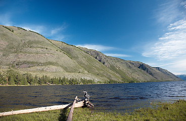 Image showing View on mountain Lake