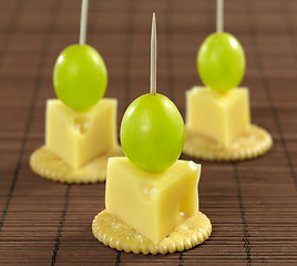 Image showing cheese canape