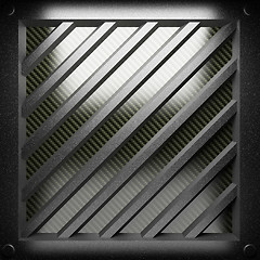 Image showing steel plate on carbon