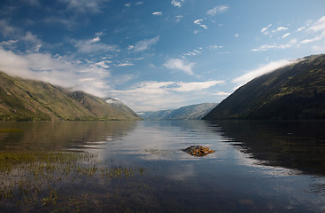 Image showing View on Siberian mountain  Lake