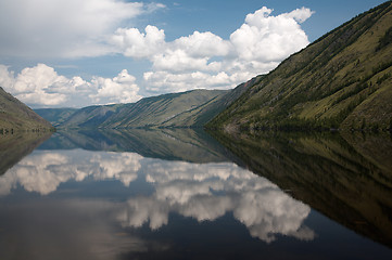 Image showing View on Siberian mountain  Lake