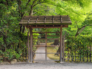 Image showing Wooden gate