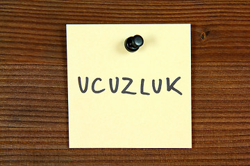 Image showing Ucuzluk - Sale in Turkish