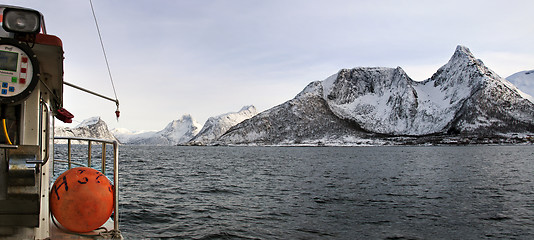 Image showing Fishing boat at sea