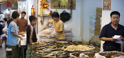 Image showing Chinese fish marked