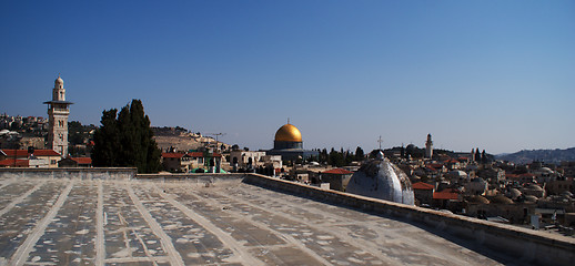 Image showing Jerusalem temple mount panorama