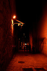 Image showing Night streets in jerusalem