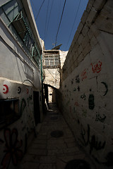 Image showing Jerusalem street travel on holy land