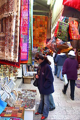 Image showing A buyer in Jerusalem east market