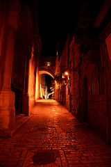 Image showing Night streets in jerusalem