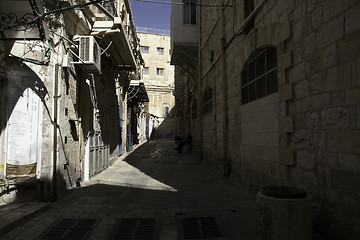 Image showing Jerusalem street travel on holy land