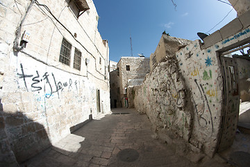 Image showing Jerusalem street travel on holy land