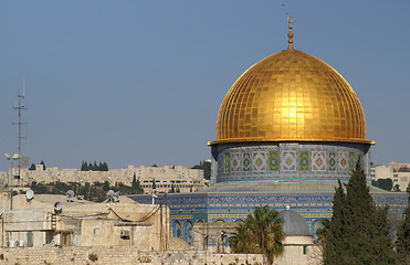 Image showing jerusalem old city - dome of the rock