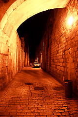 Image showing Night streets in jerusalem