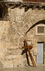 Image showing A cross in Jerusalem